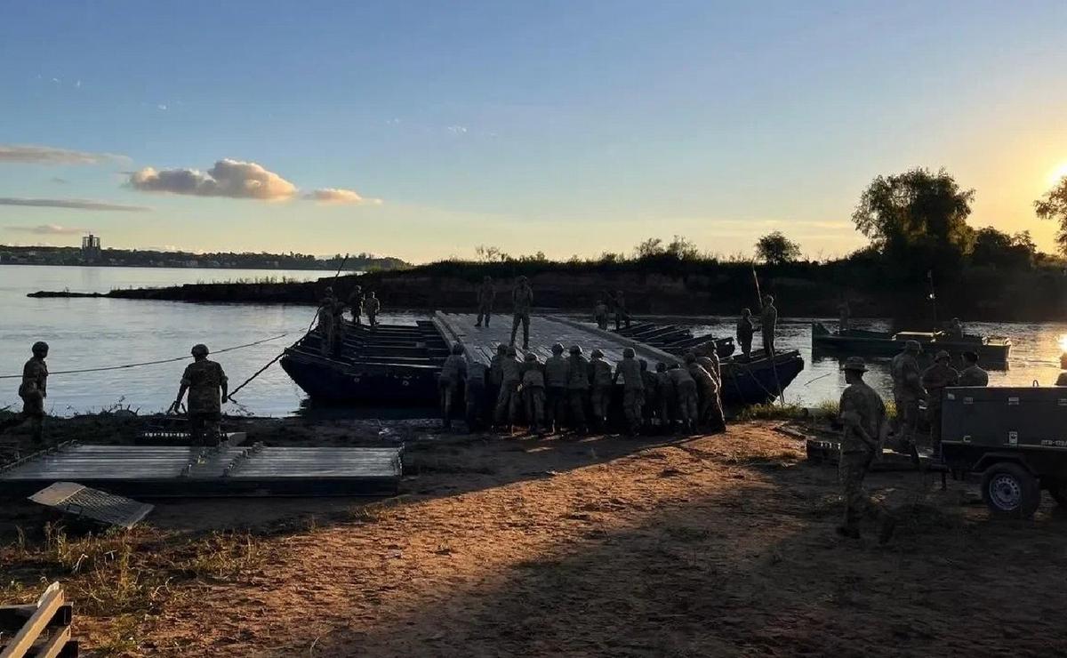 FOTO: El sargento cayó al río Paraná luego de que volcará su gomón. (Foto: NA/redes)