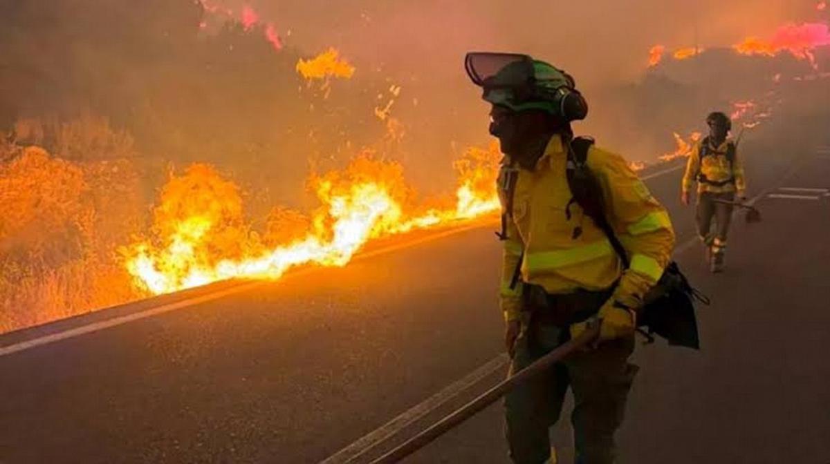 Las brigadas de incendio forestal continúan trabajando en Cuna de Nubes