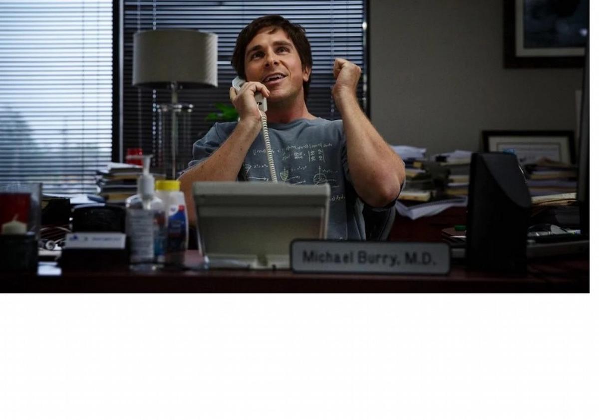 El actor Christian Bale protagonizó a Michael Barry en The Big Short