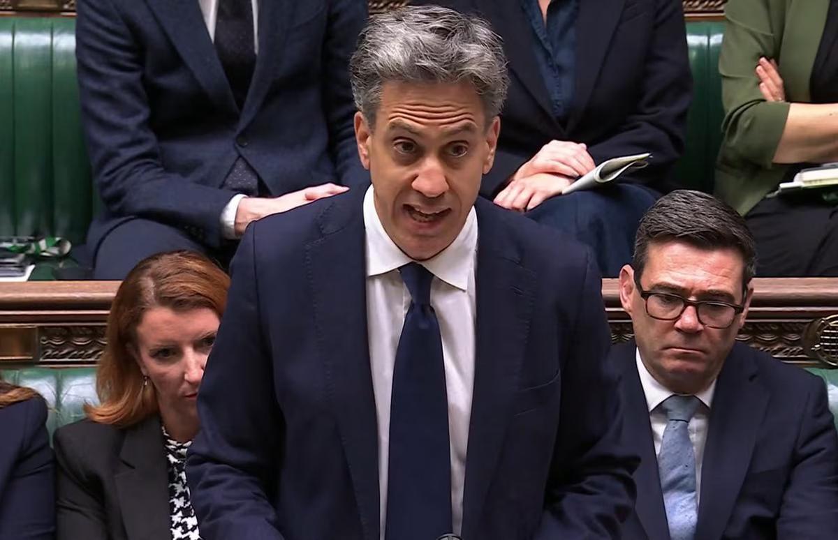 El ministro de Asuntos Exteriores británico, Ed Miliband.
