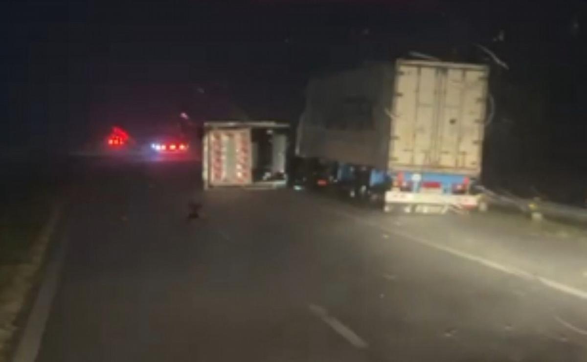 Múltiples accidentes por la tormenta. 