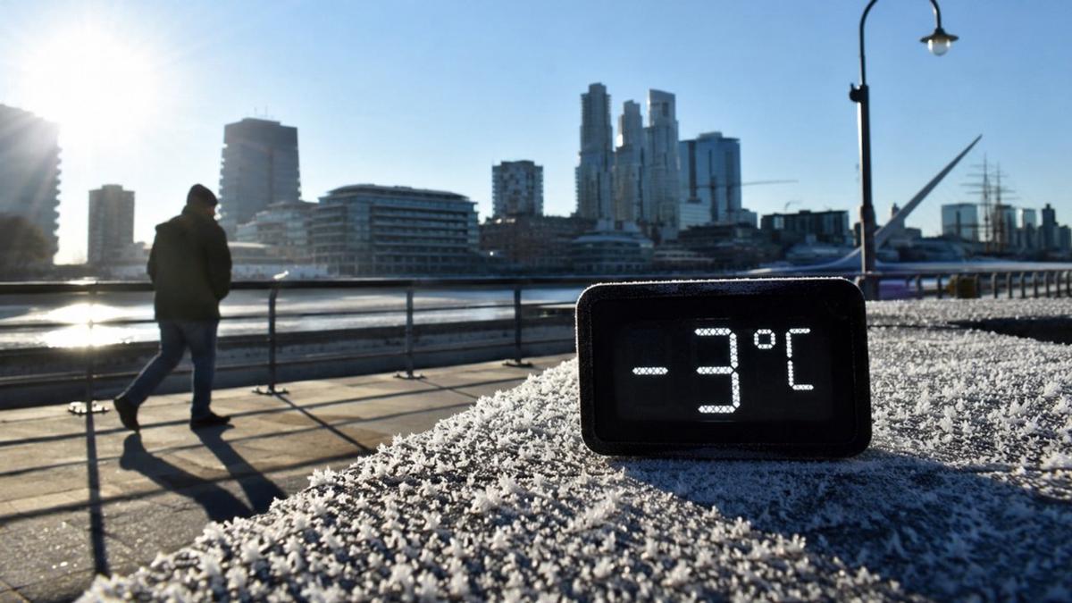Temperaturas bajo cero en Buenos Aires: se anticipa el día más frío del año