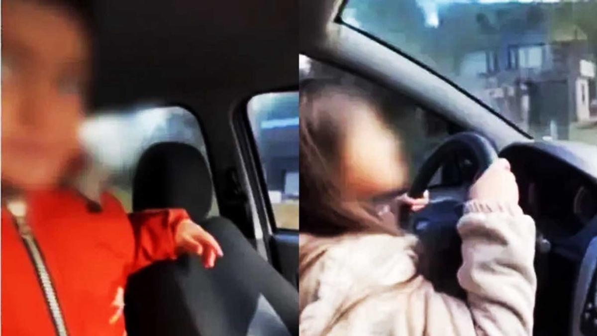 Inhabilitan al padre que grabó a su hija de 9 años manejando en Chubut