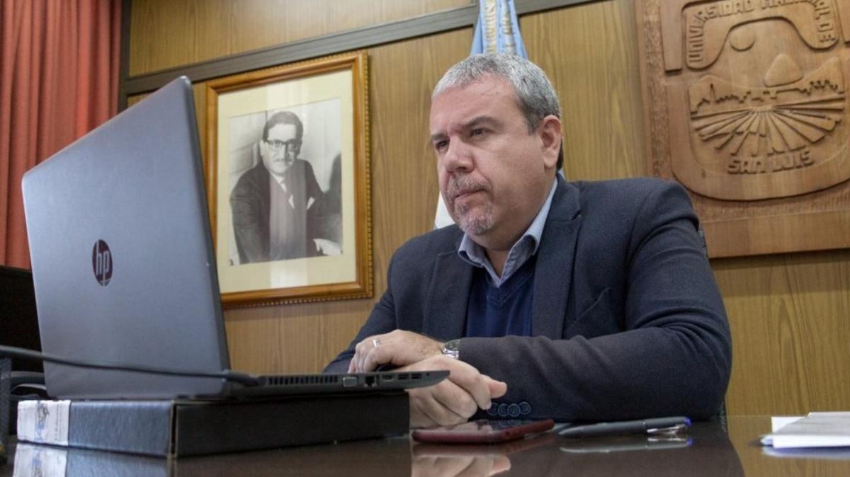 FOTO: Víctor Moriñigo, rector de la Universidad Nacional de San Luis y presidente del CIN