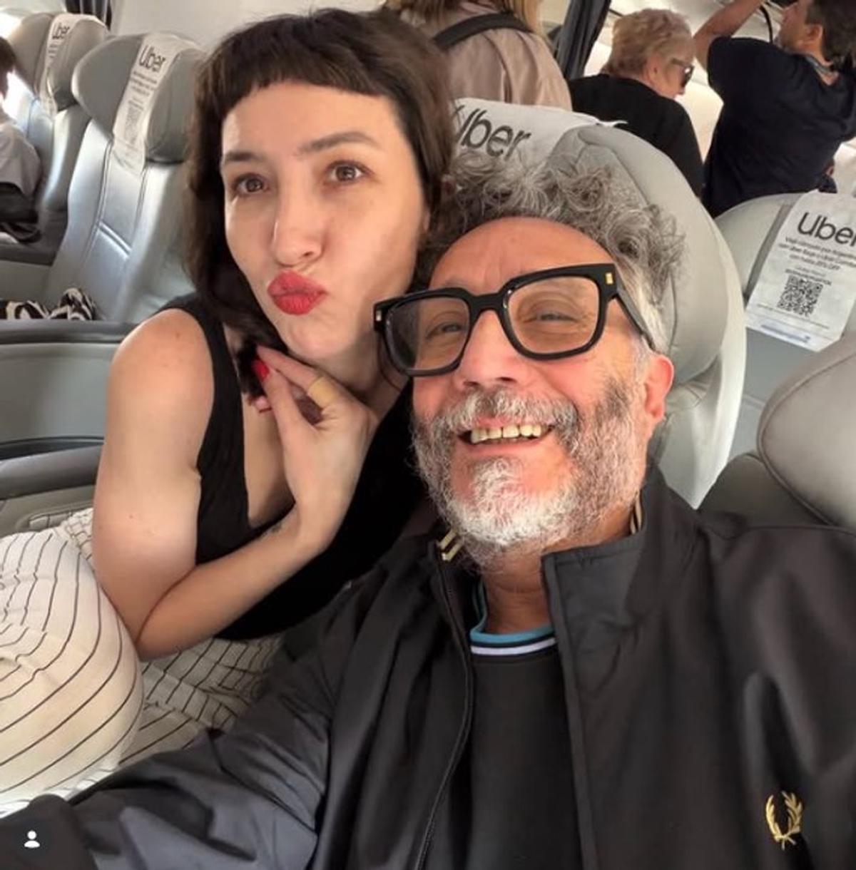 Sofía Gala junto a Fito Páez.