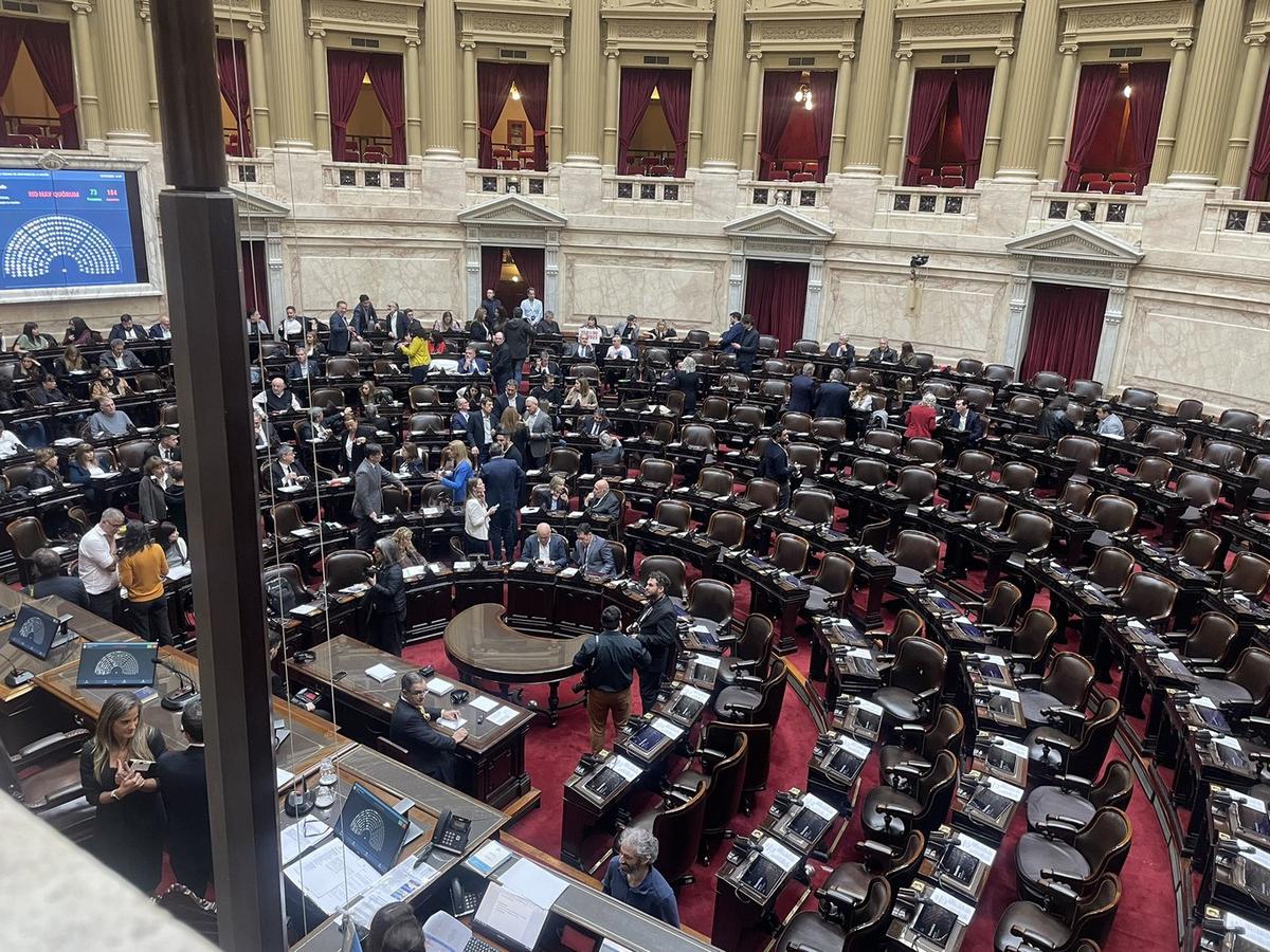 No hubo quórum en Diputados y se cayó la sesión para voltear el DNU 70.