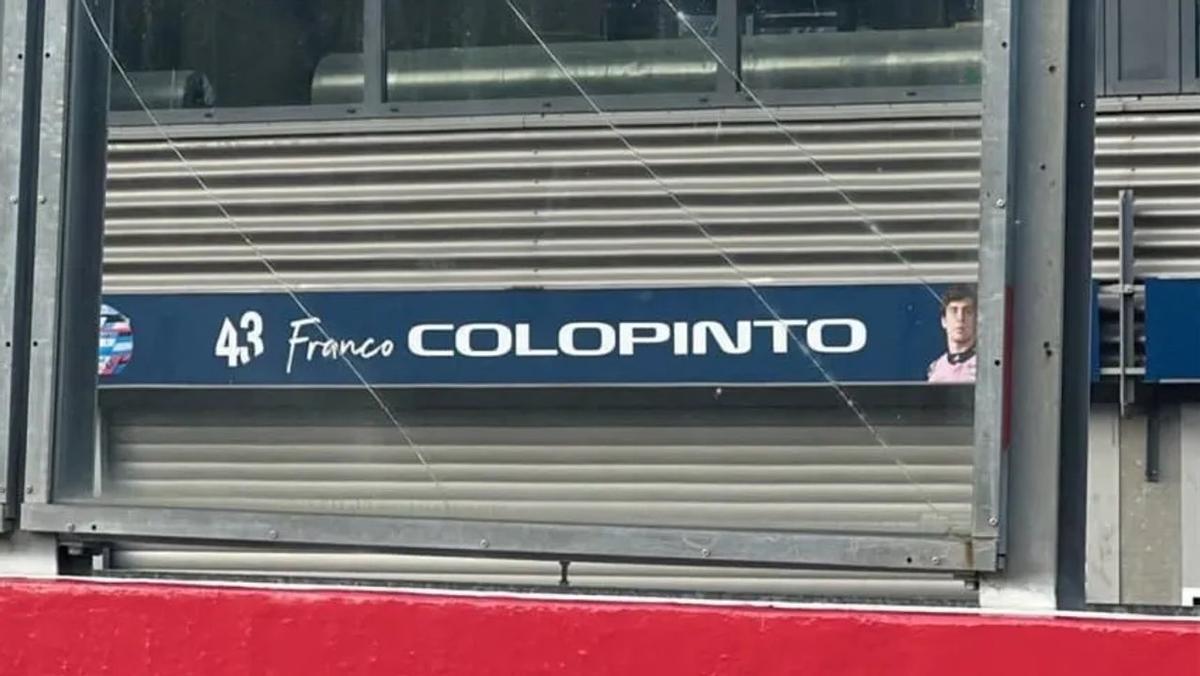 El insólito error en el box de Franco Colapinto.