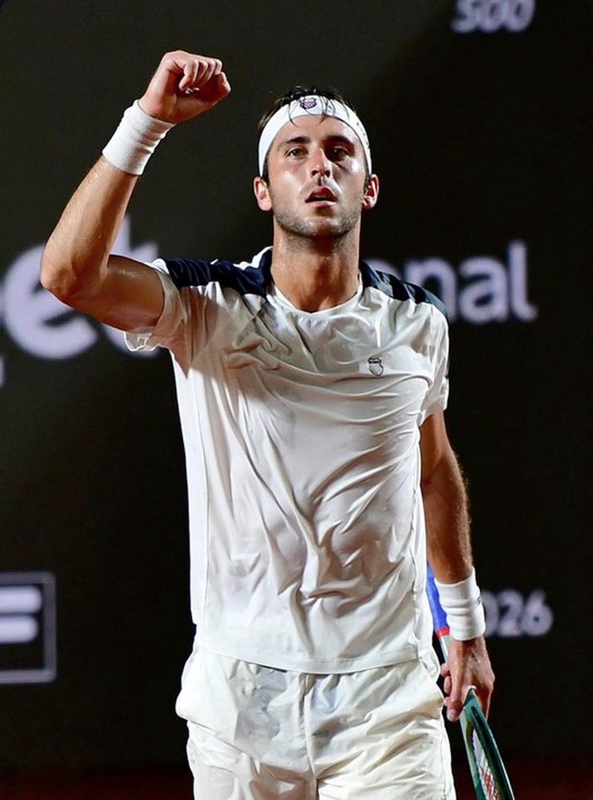 Tomás Etcheverry durante la final del ATP de Río.