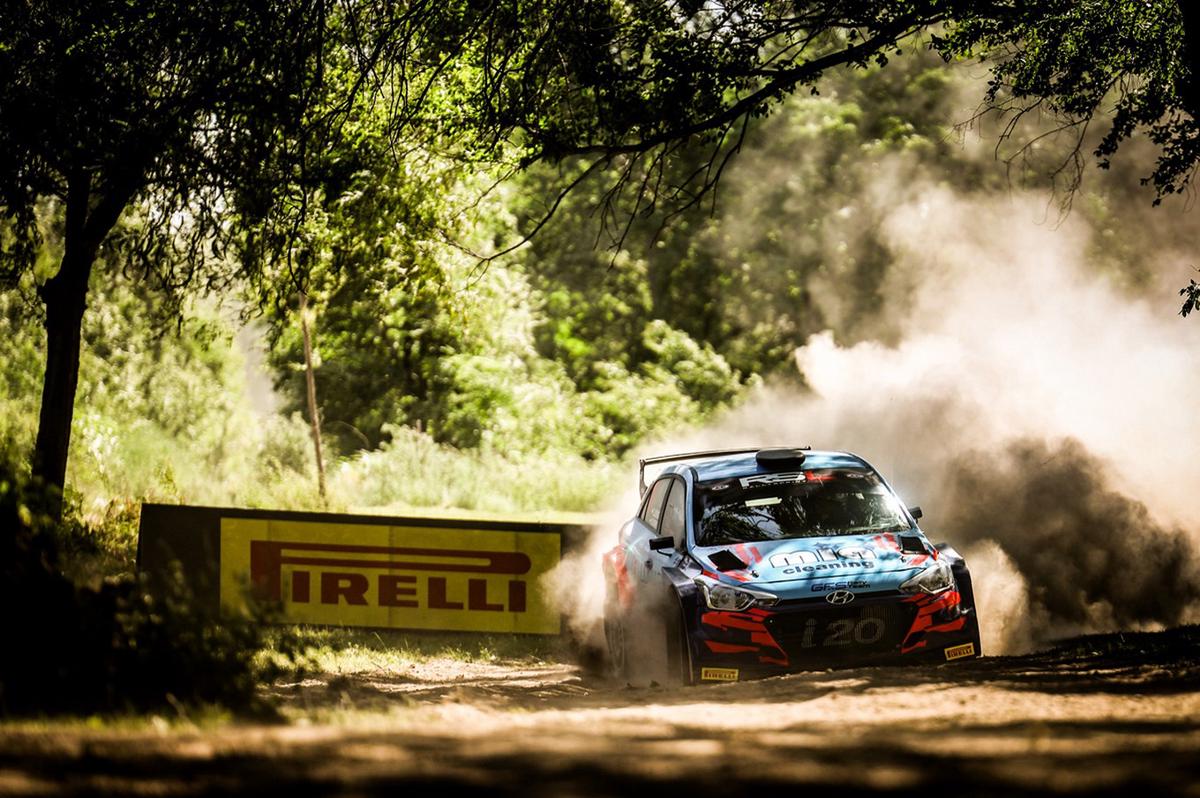 FOTO: Nicolás Madero y el Hyundai i20 en el Shakedown de Almafuerte