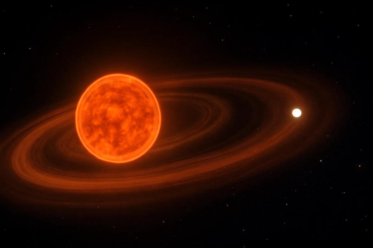 Simulación hidrodinámica del disco de acreción alrededor del compañero p1 Gru C.