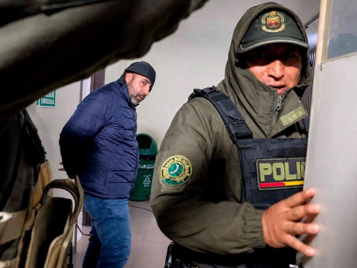 Fernando Cerimedo llegando al tribunal. (Foto: DTV)