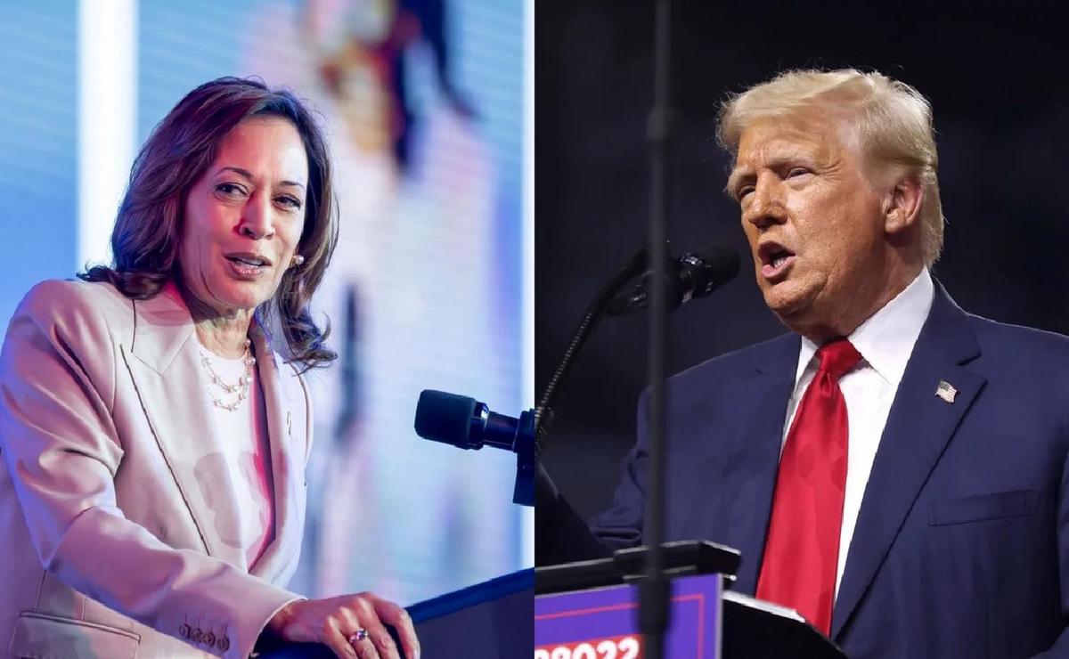 FOTO: Kamala Harris y Donald Trump.