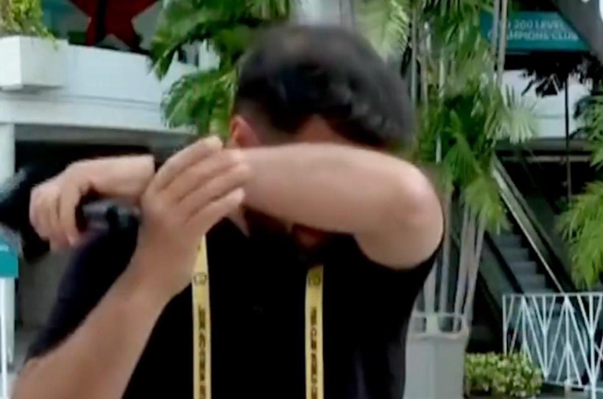 Tato Aguilera quebró en llanto en plena transmisión desde Estados Unidos: qué pasó