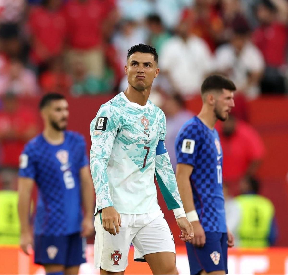 Cristiano Ronaldo anotó ante Croacia.