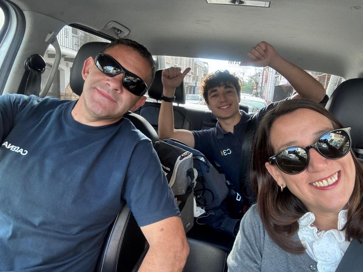 Cristian López, María Becerra y Agustín González, los enviados especiales de Cadena 3