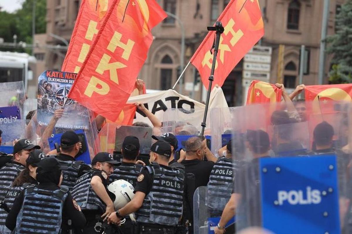Protestas con motivo de la cumbre de la OTAN.