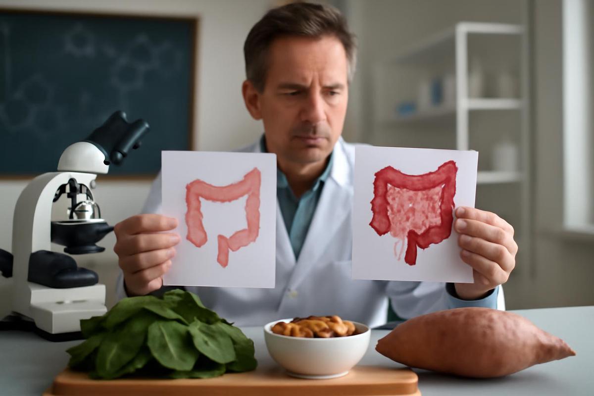 Compuesto en alimentos saludables podría empeorar la IBD