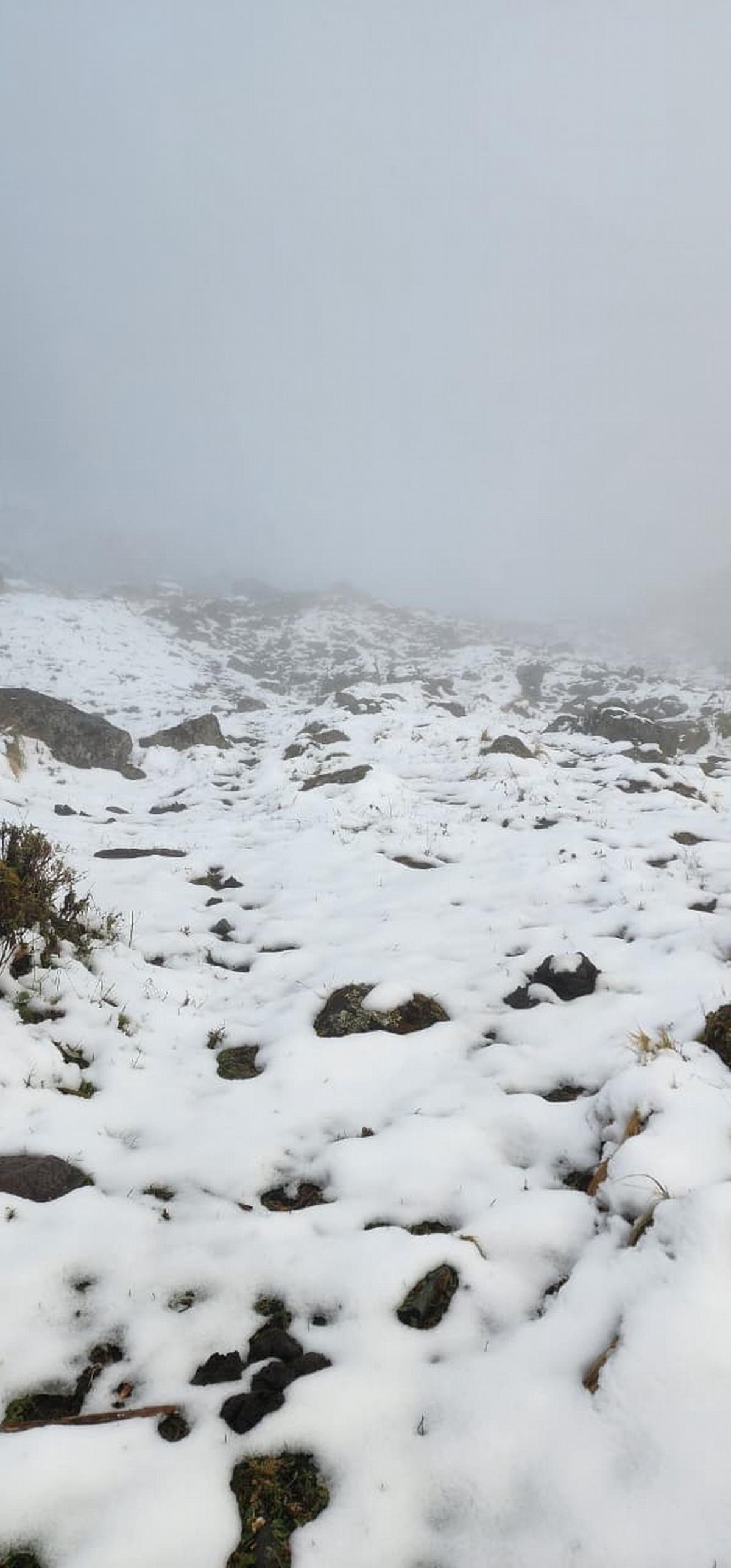 La nieve sorprendió a los cerros de Jujuy.
