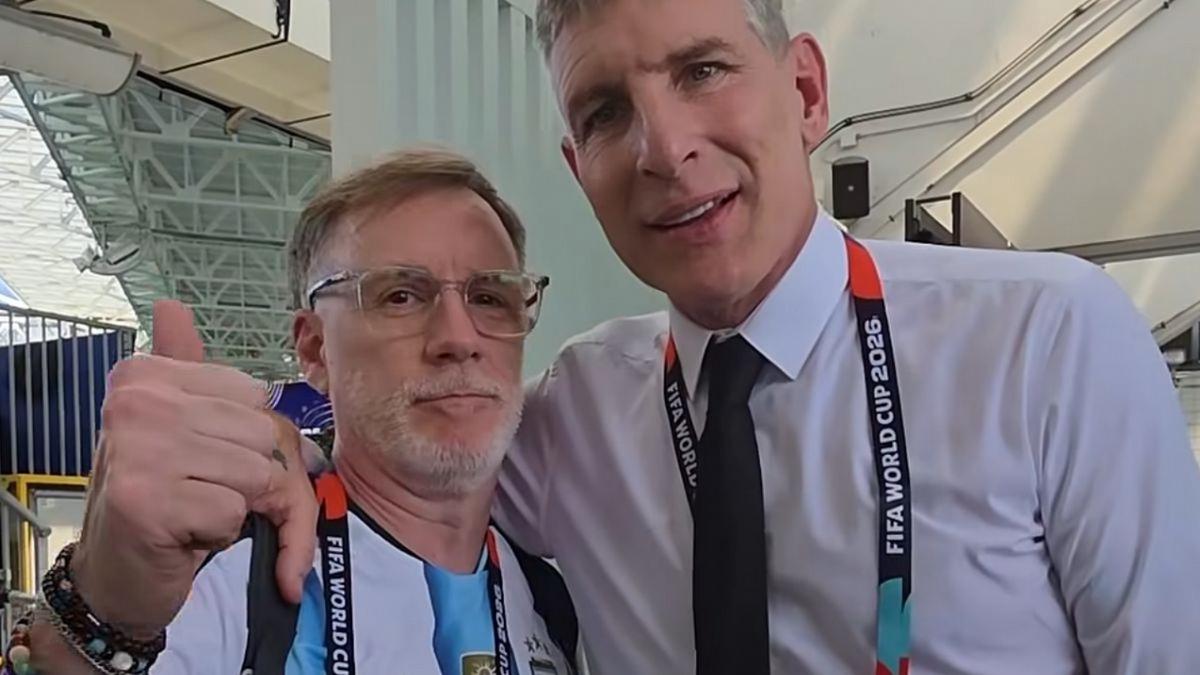 Joaco Martín mostró cómo se vive un partido de Argentina en el mundial