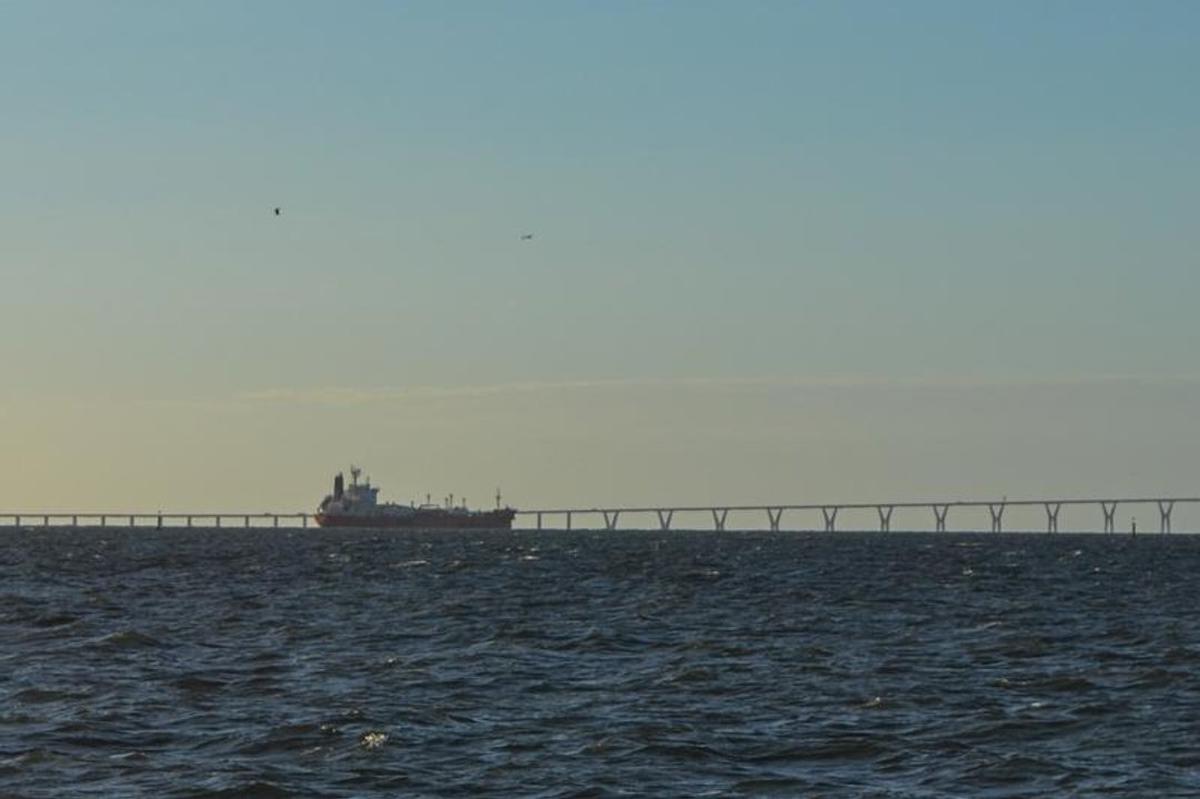 Un barco petrolero cerca de las costas de Venezuela.