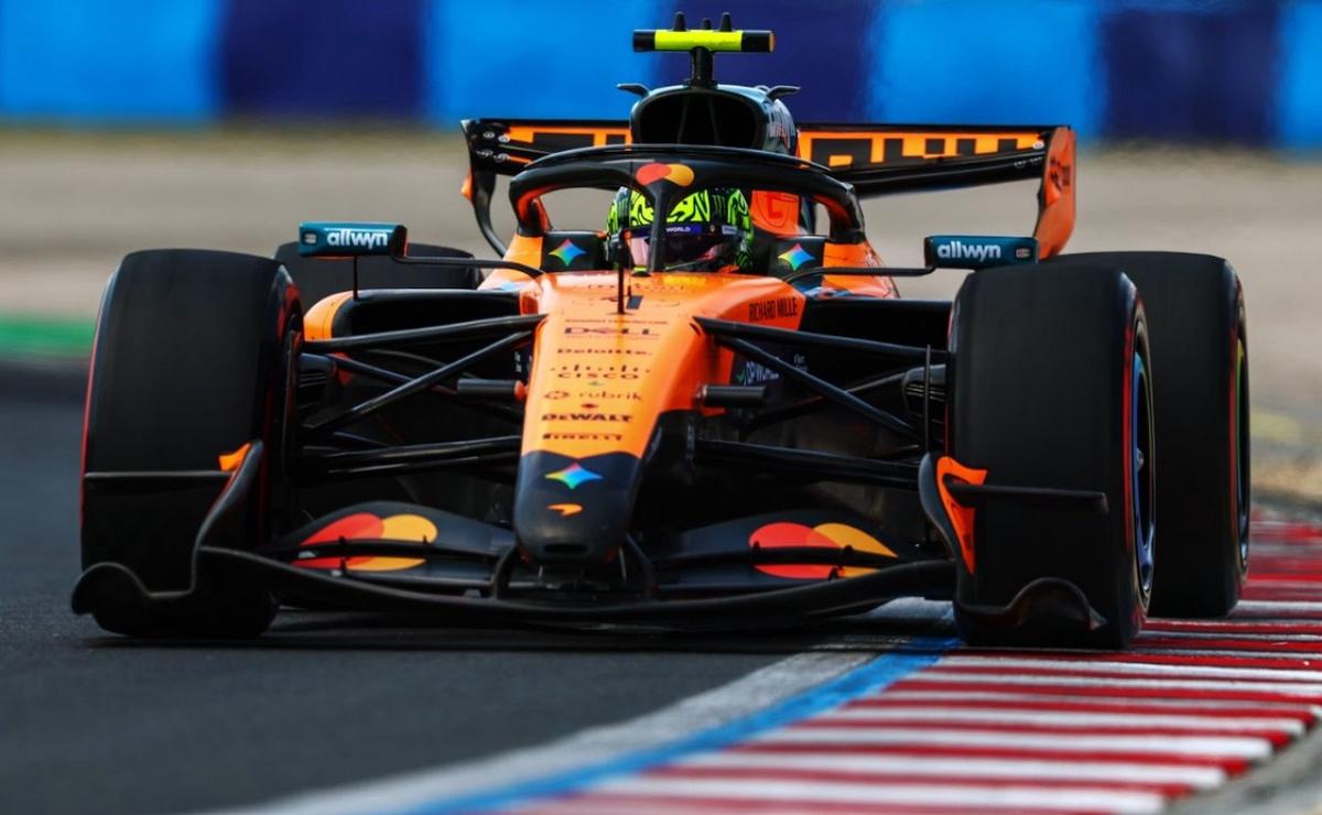 Norris apareción en la parte final de la sesión para quedarse con la mejor vuelta