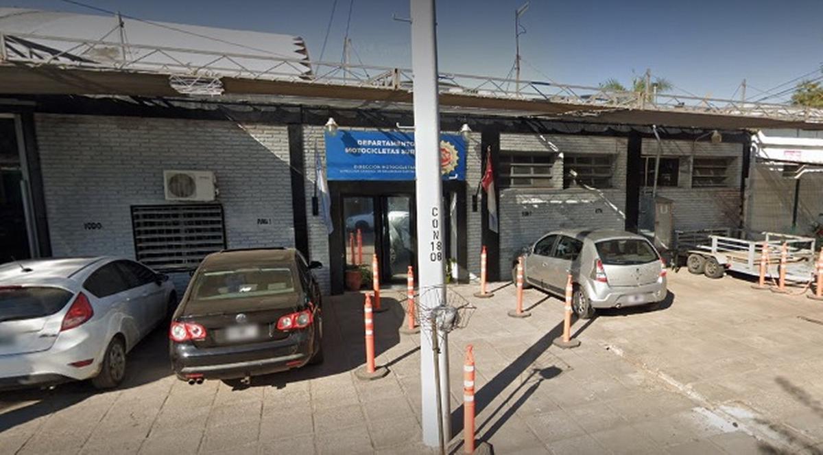 FOTO: Base del Departamento Motocicletas Sur de la Policía de Córdoba. (Google)