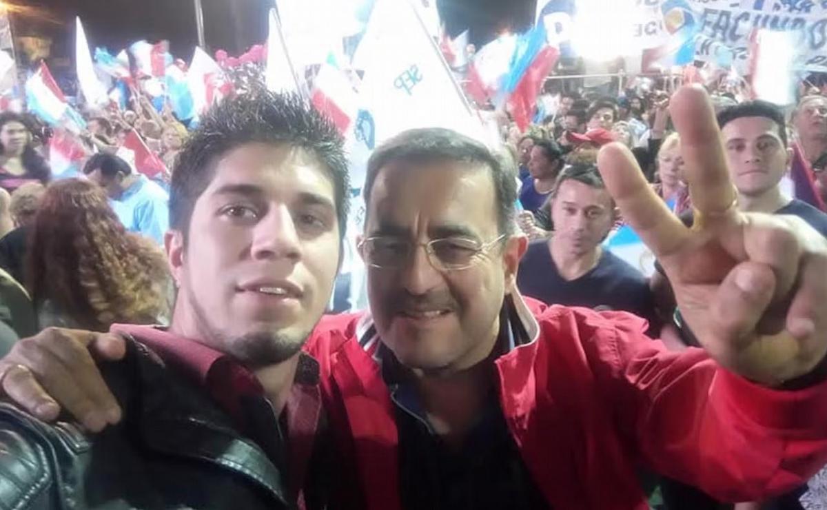 Claudio Barrelier junto al concejal Ricardo Moreno.