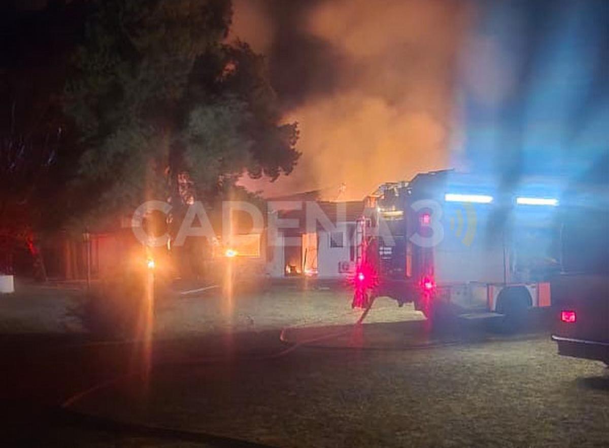 Incendio de la casa de Siciliano en Traslasierra