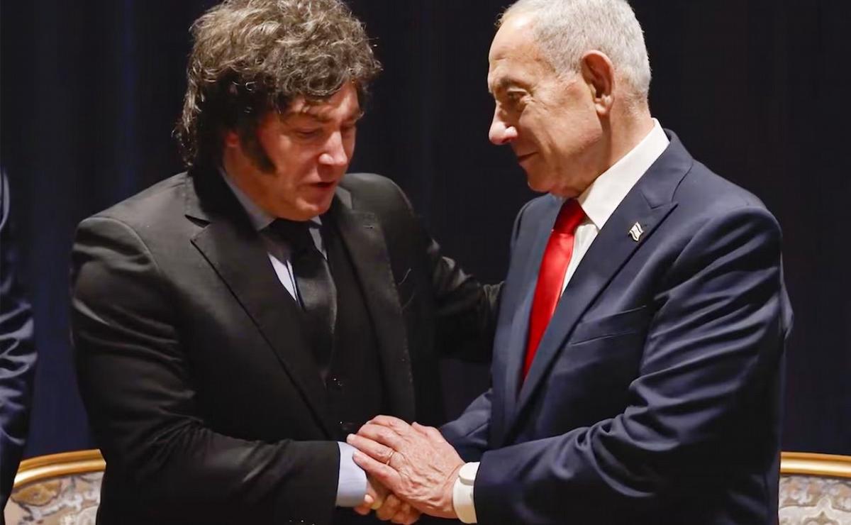 Javier Milei y Benjamín Netanyahu. (Foto: X)