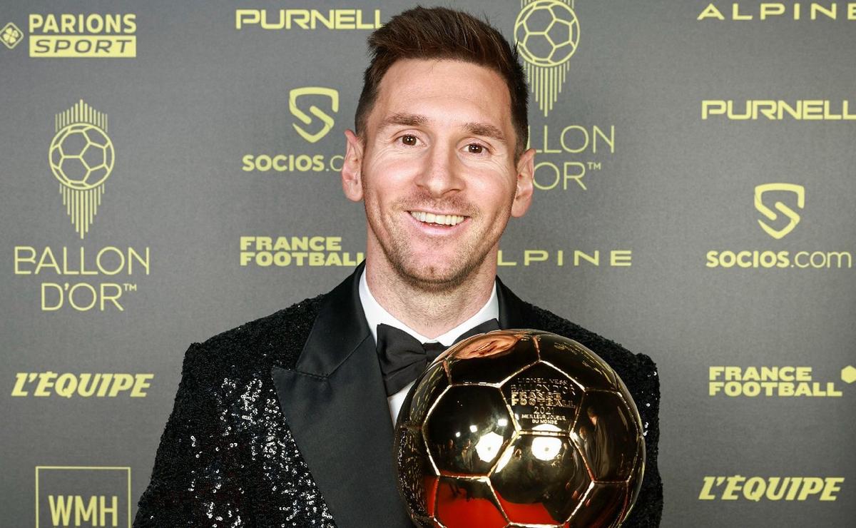 FOTO: Lionel Messi, en la entrega del Balón de Oro en 2021. (Foto: archivo/NA)