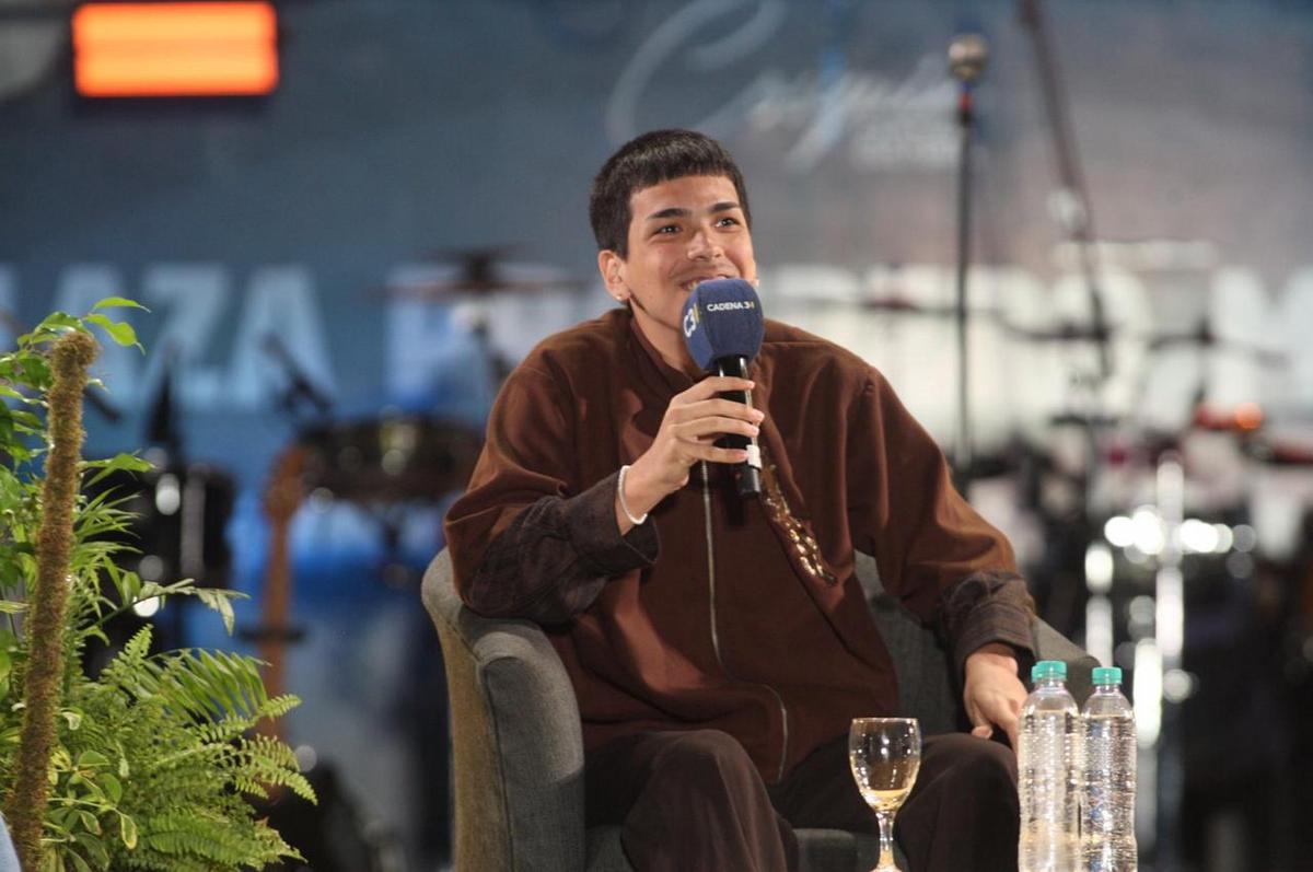 Milo J en una charla mano a mano con Cadena 3. (Foto: Daniel Cáceres)