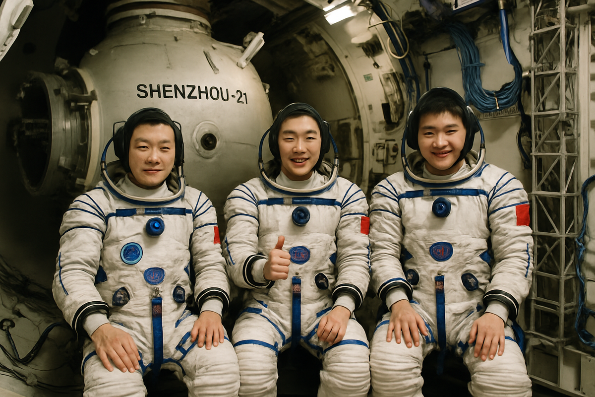 Lanzamiento de la nave Shenzhou 21 desde el Centro de Lanzamiento de Jiuquan