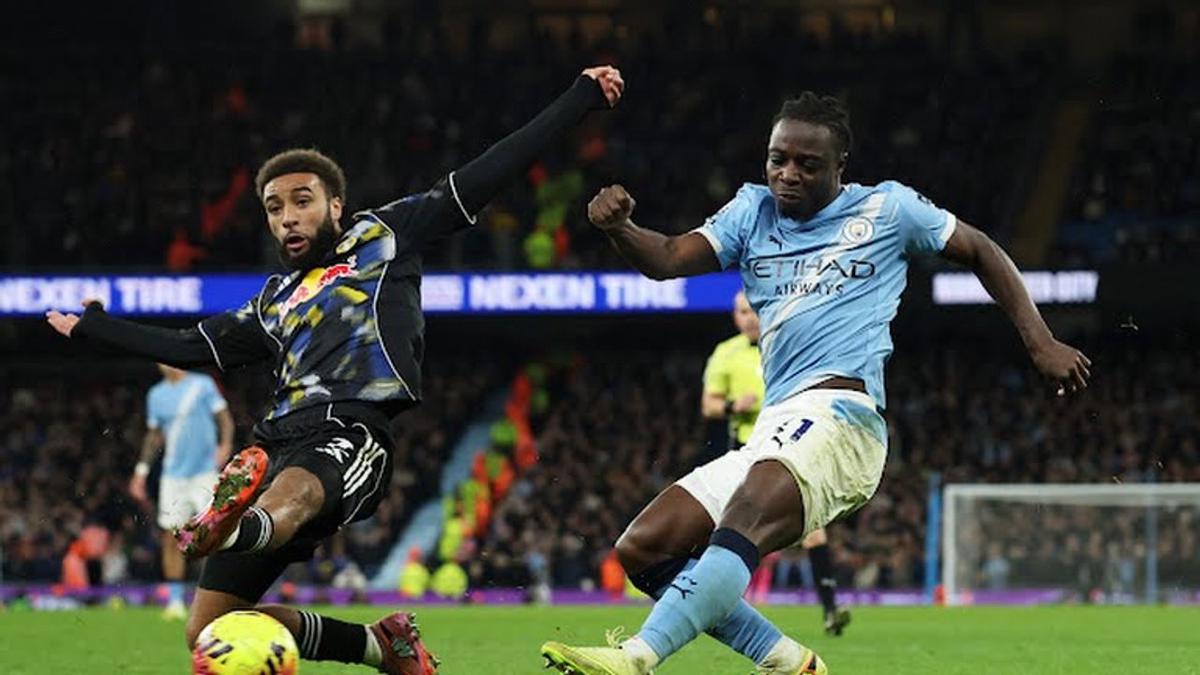 Manchester City contra Leeds. Foto: Agencia NA / Prensa Premier League
