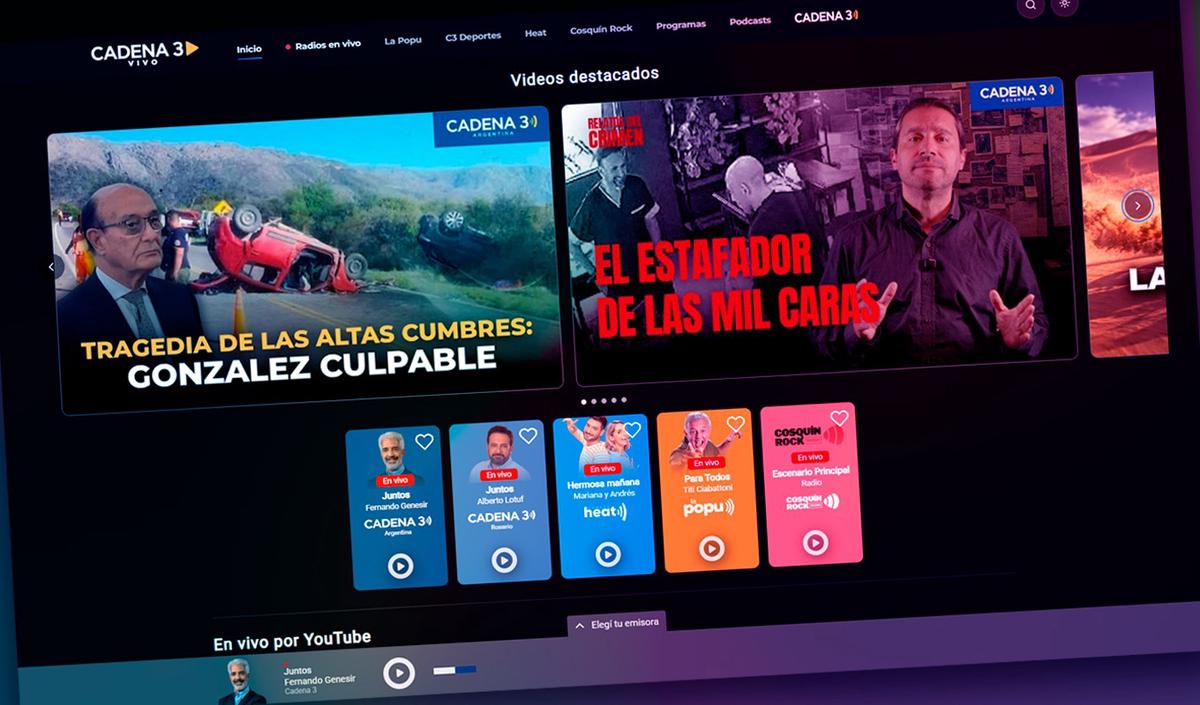 Cadena 3 lanza una nueva plataforma: Cadena 3 Vivo.