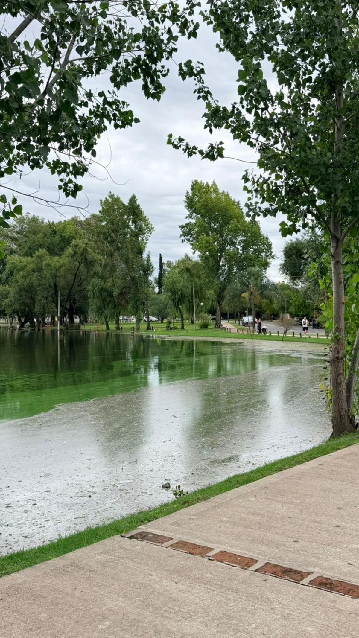 Fuerte crecida del dique San Roque en Carlos Paz.