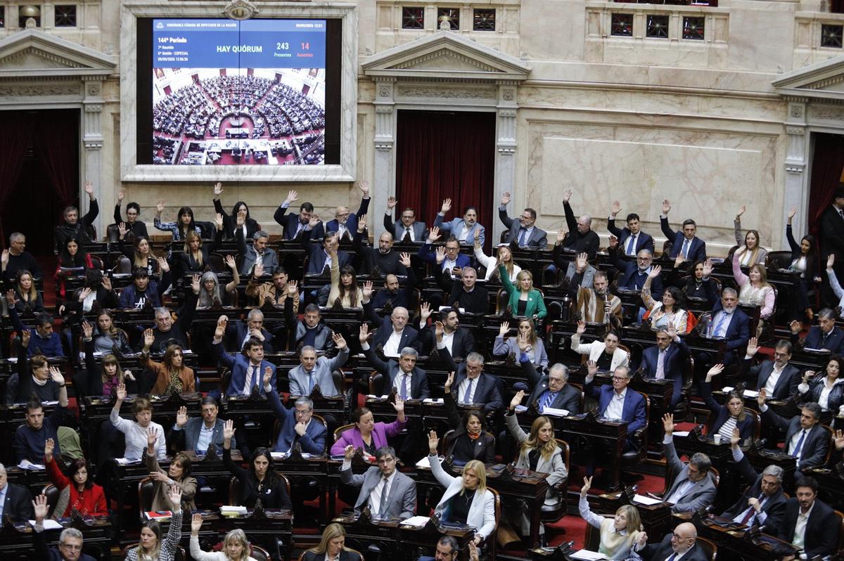 Sesión caliente en Diputados este miércoles por la morosidad familiar. (Foto: NA)