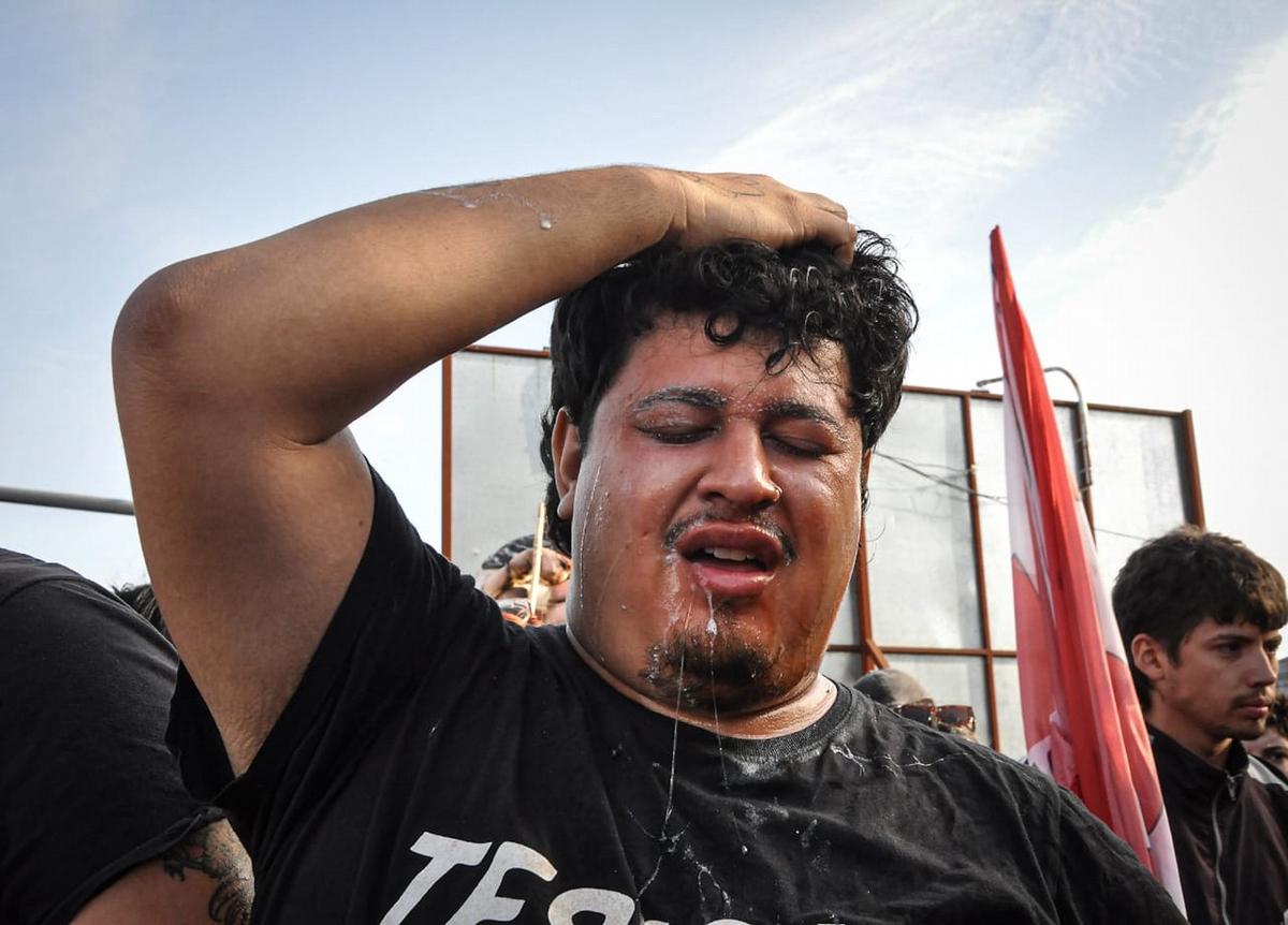 Incidentes en el Puente Centenario de Córdoba.