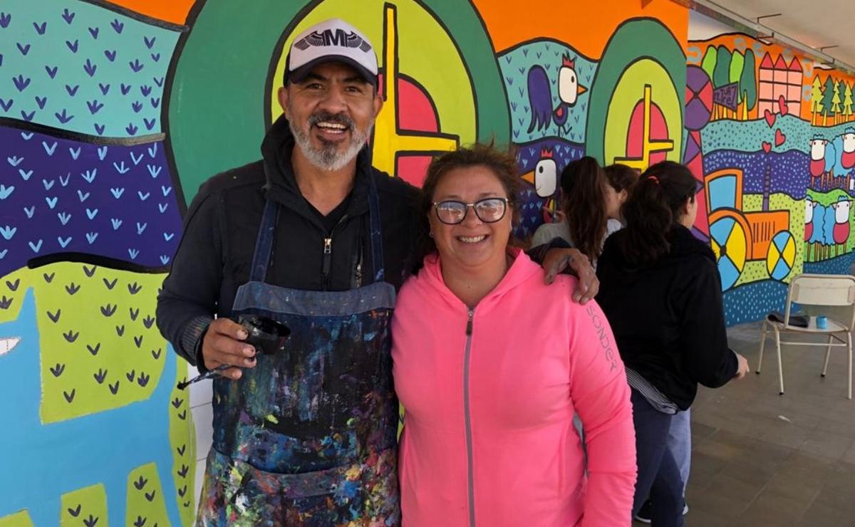 FOTO: Mario Lange, uno de los muralistas más reconocidos de San Luis.