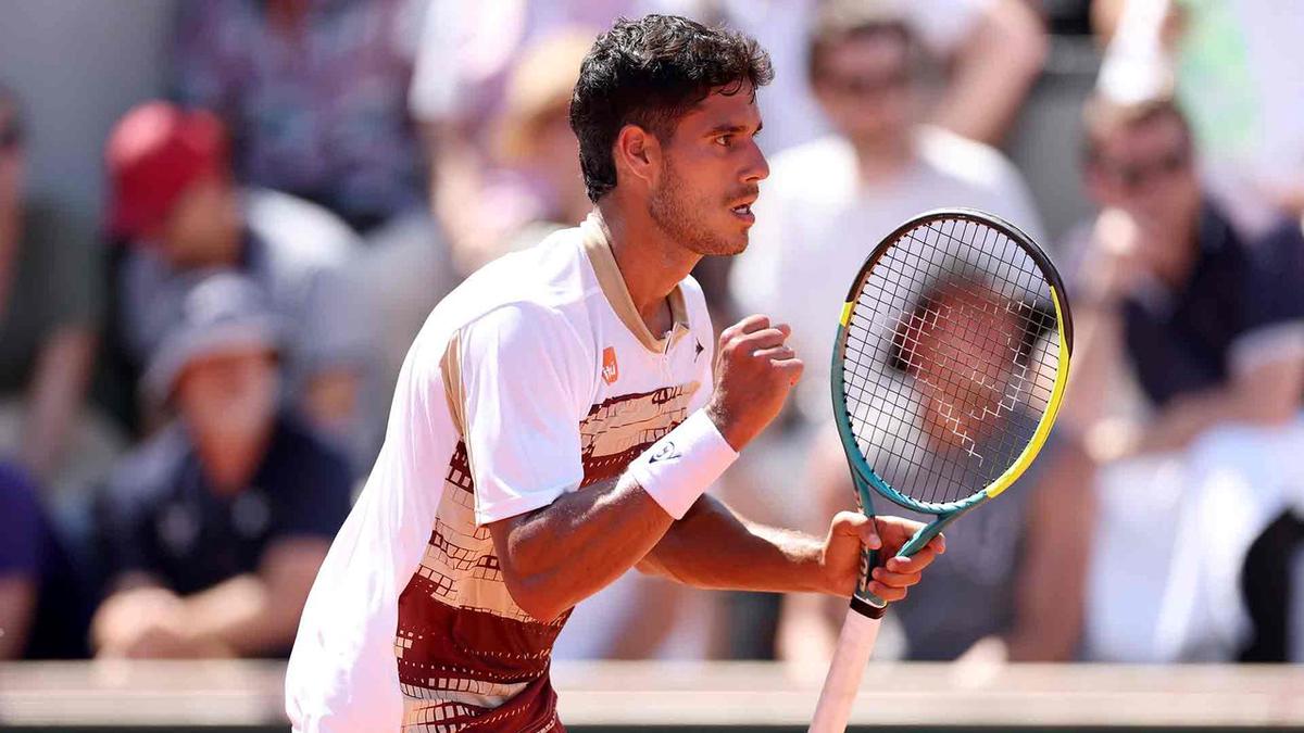 El tenista paraguayo Daniel Vallejo, eliminado en segunda ronda.