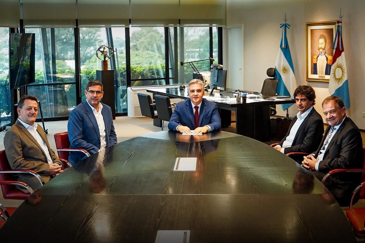 Pablo Viera, Raúl Paolasso, Martín Llaryora, Hernán Lacunza y Ércole Felippa.