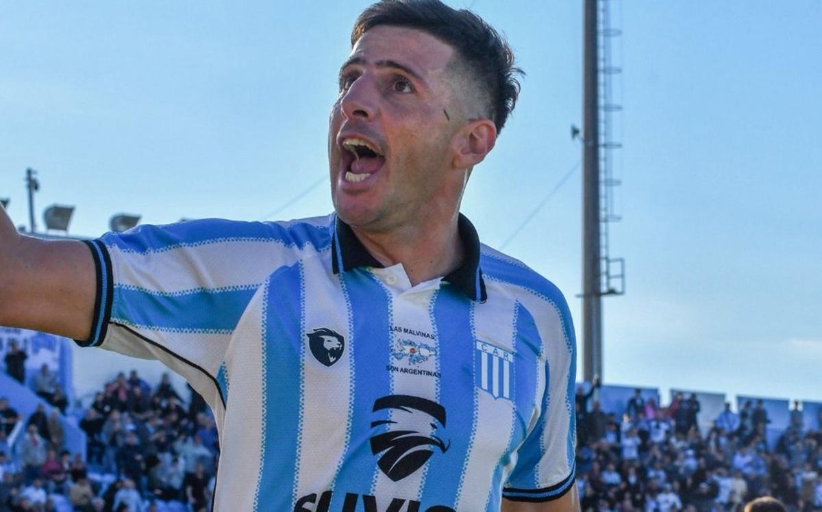 Pablo Chavarría anotó el gol del triunfo albiceleste (Foto: @ClubARacing)