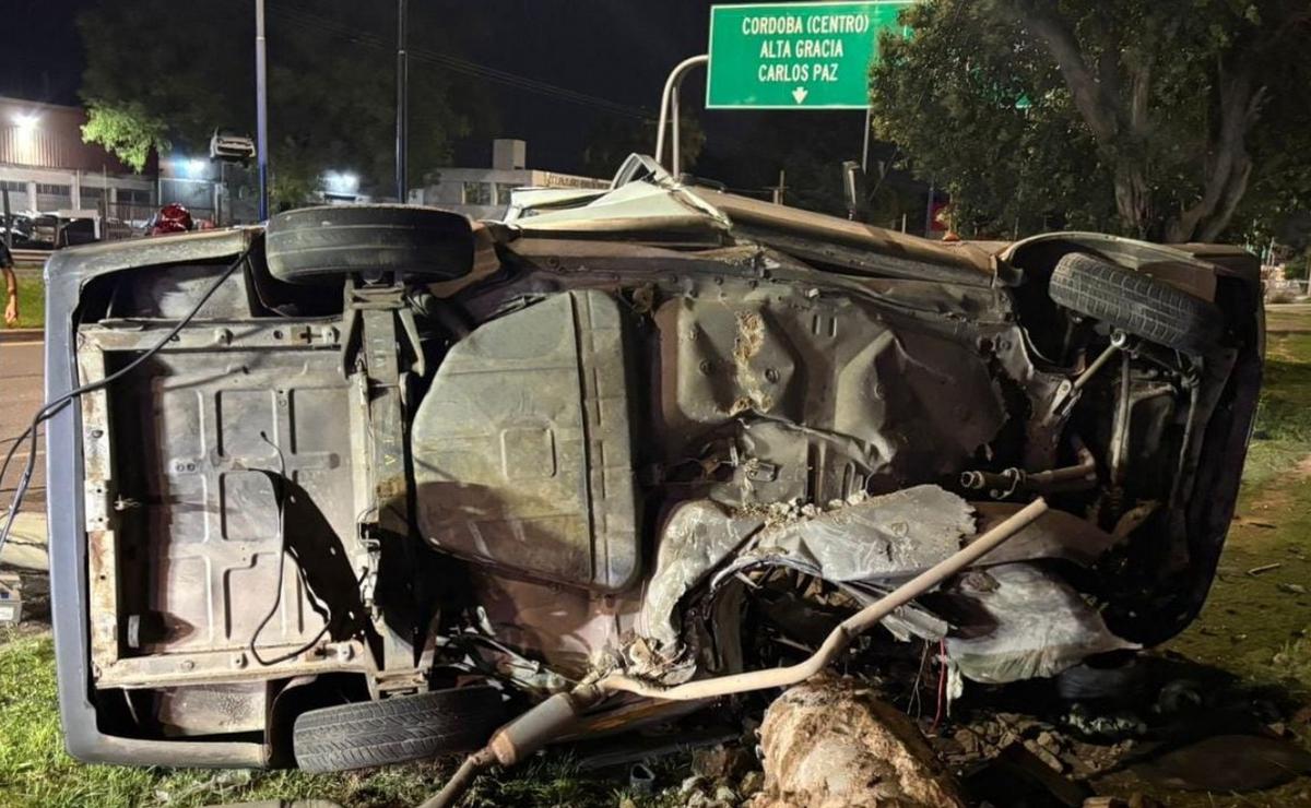 Así quedó el auto.