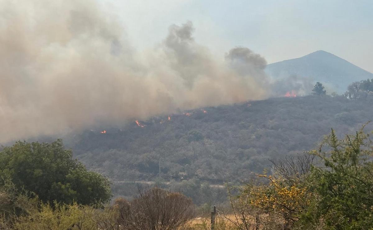 FOTO: Voraz incendio en Los Cocos. (Foto: Daniel Cáceres/Cadena 3)