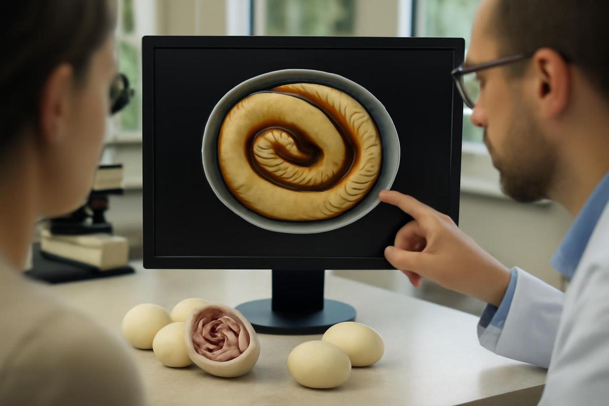 Embriones de serpiente en espiral