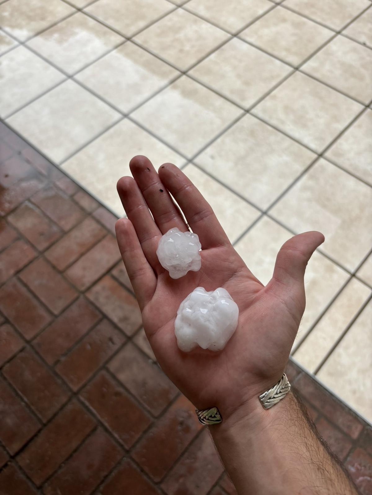 Impresionante granizo cubrió a Almafuerte y Embalse: impactantes imágenes