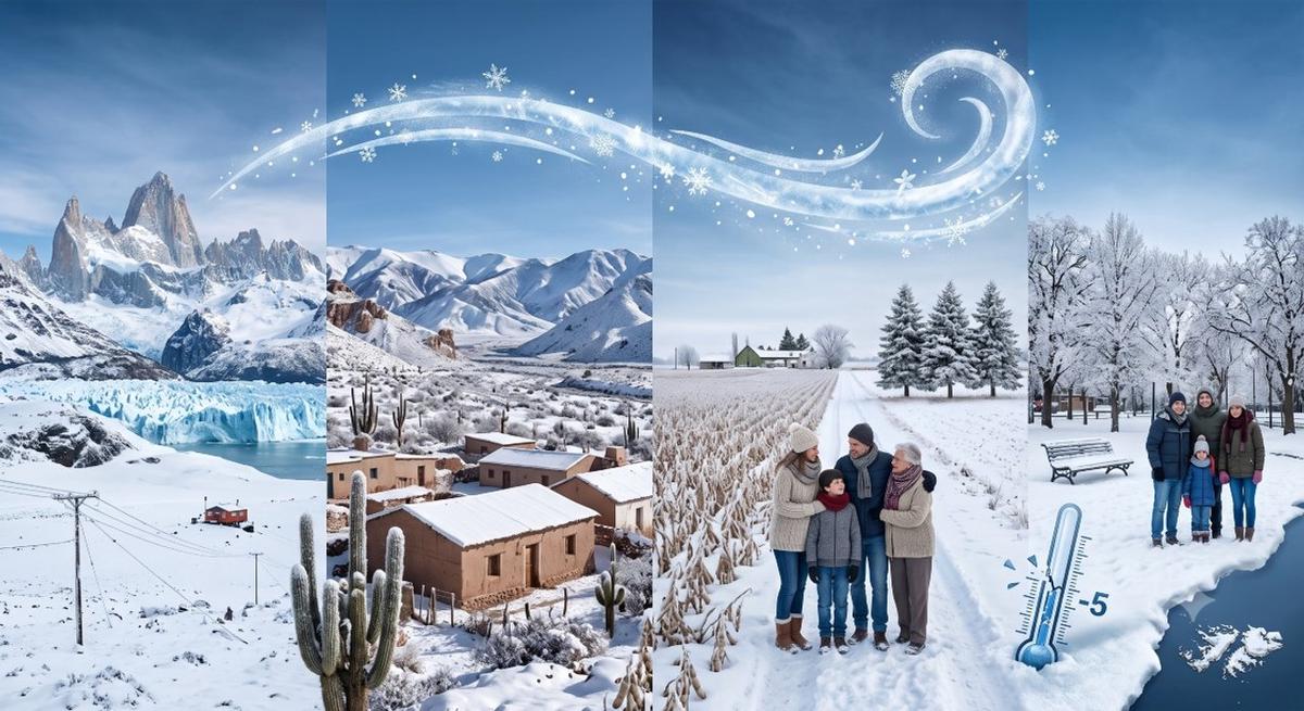 Frío extremo en Argentina: alertas y nevadas en varias provincias