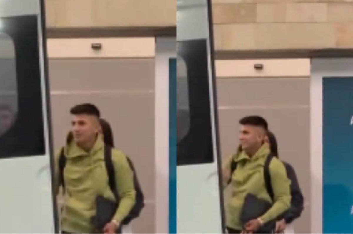 Thiago Almada ya está en la Argentina para sumarse a River.