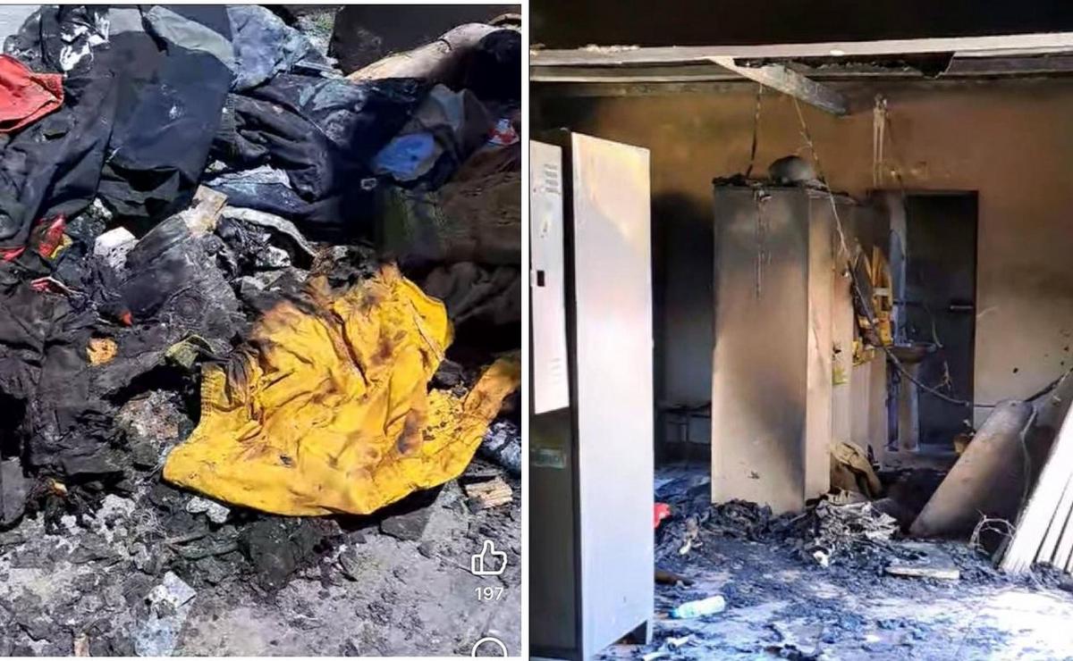 Así quedó el cuartel de Unión.