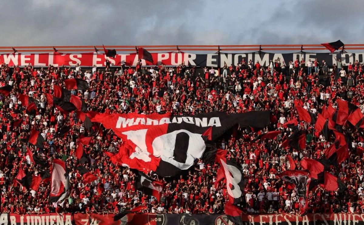 Hincha de Newell's en el Coloso Marcelo Bielsa.