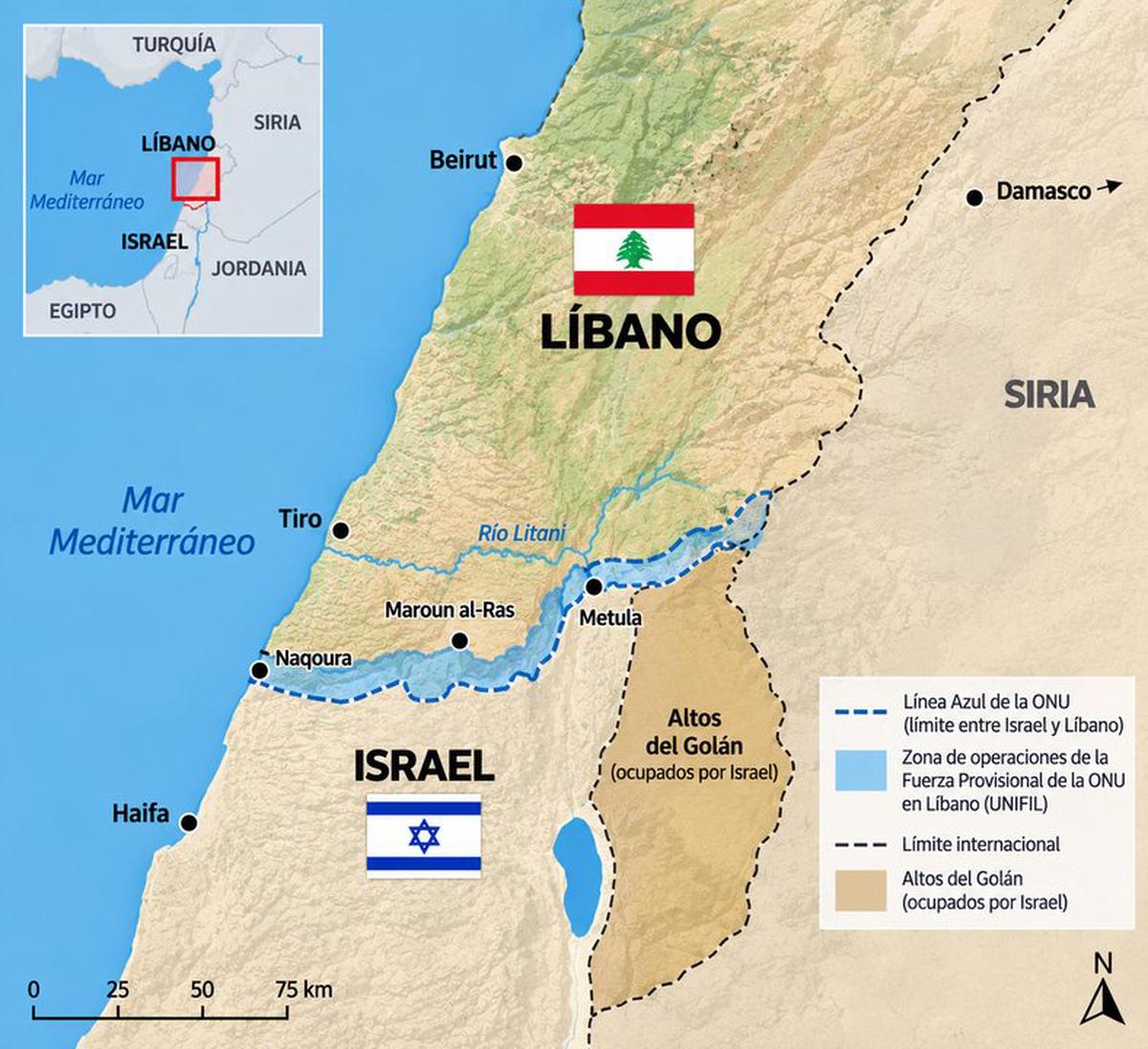 Israel y Líbano volverán a negociar en octubre en Roma con mediación de Estados Unidos.
